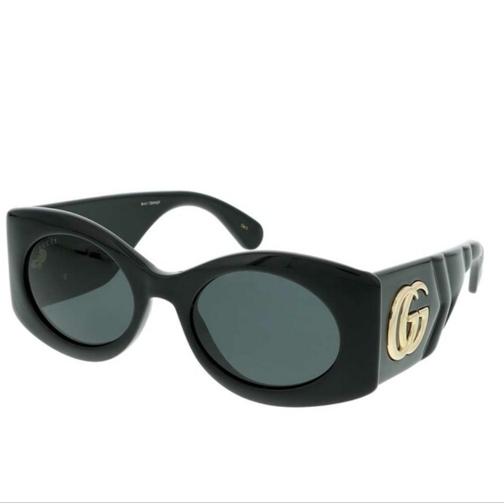 NEW GUCCI WOMEN'S SUNGLASSES GG0810S 001 BLACK GUCCI EYEWEAR GG0810S - Picture 6 of 9